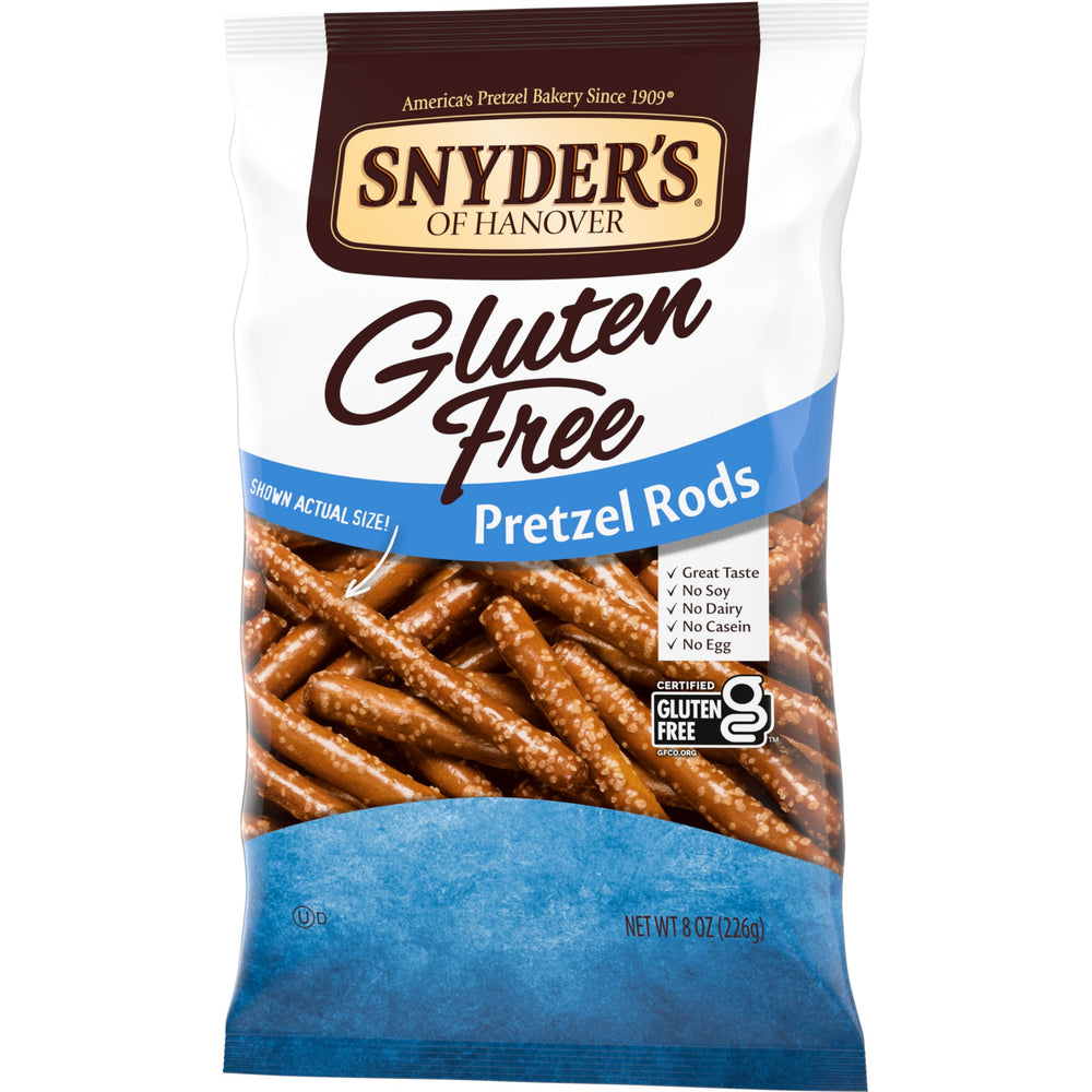 Snyder's gluten-free pretzels sharing bag—ideal for lunchboxes and gatherings.