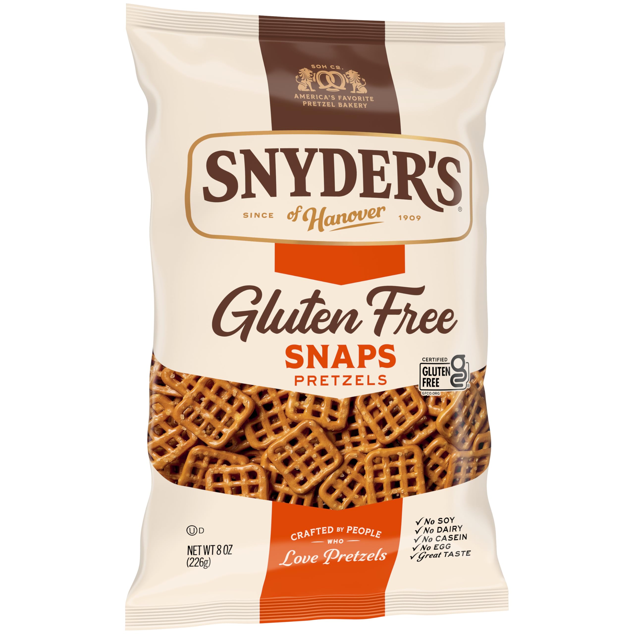 Snyder's Gluten Free Snaps show wholesome ingredients and satisfying crunch