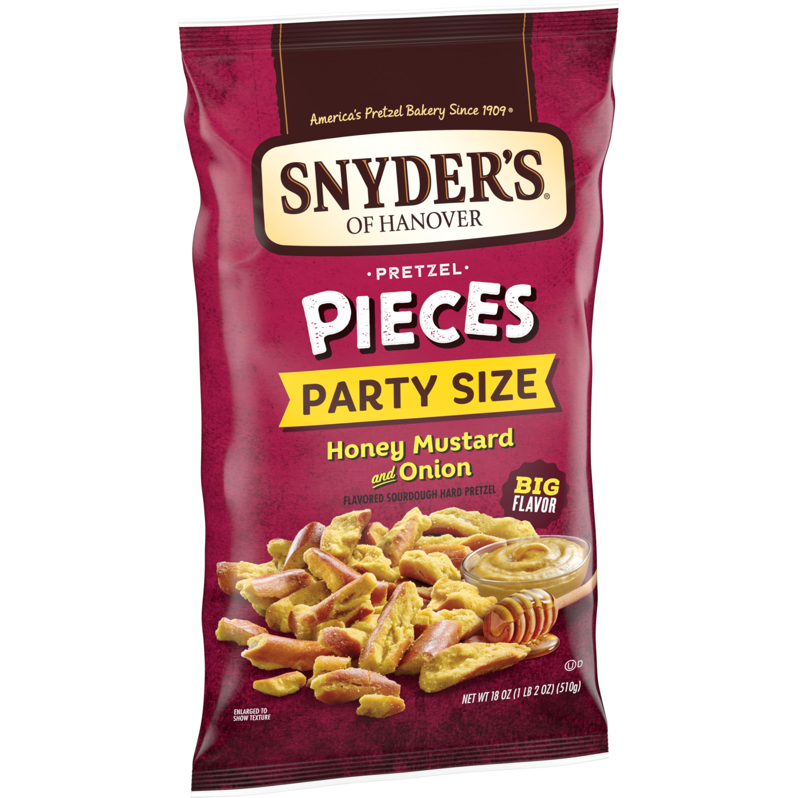 Pretzel pieces arranged on a plate for game day snacking and sharing.