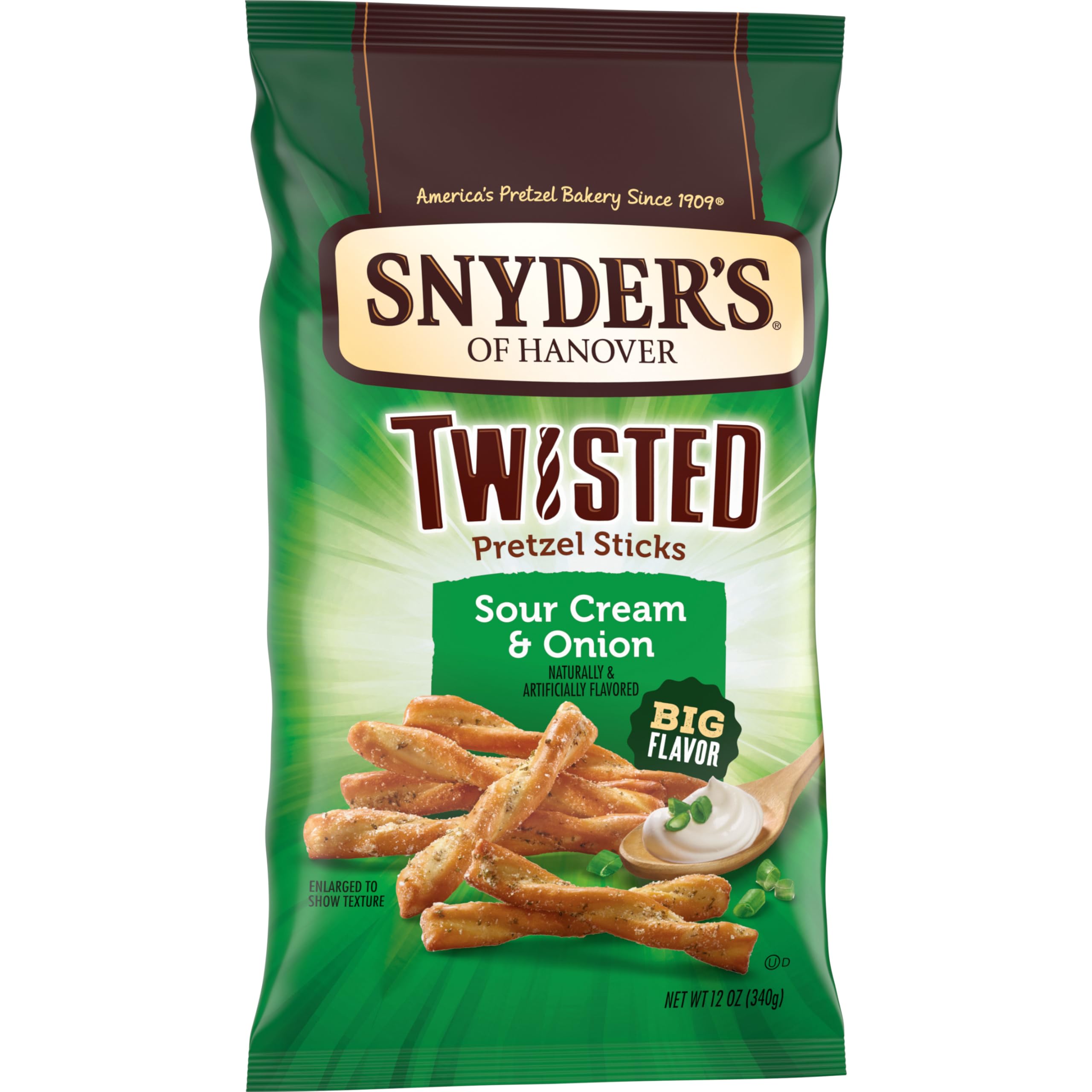 Snyder's Sour Cream & Onion Twisted Sticks as a solo snack moment