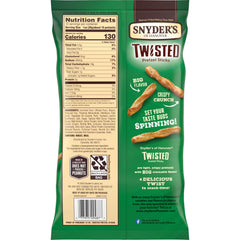 Snyder's Sour Cream & Onion Twisted Sticks at a tailgate with bold flavor