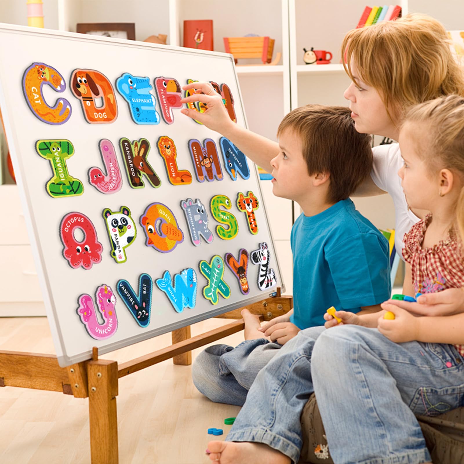 Soarly Monkey letter magnet supports letter recognition and playful learning.