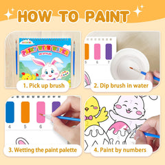 SOCOLER Paint with Water Easter pages close up highlighting patterns and color guidance