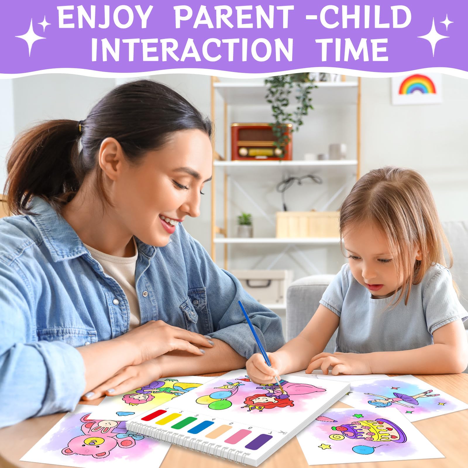 Socoler Paint with Water promotes screen-free coloring and quiet focus