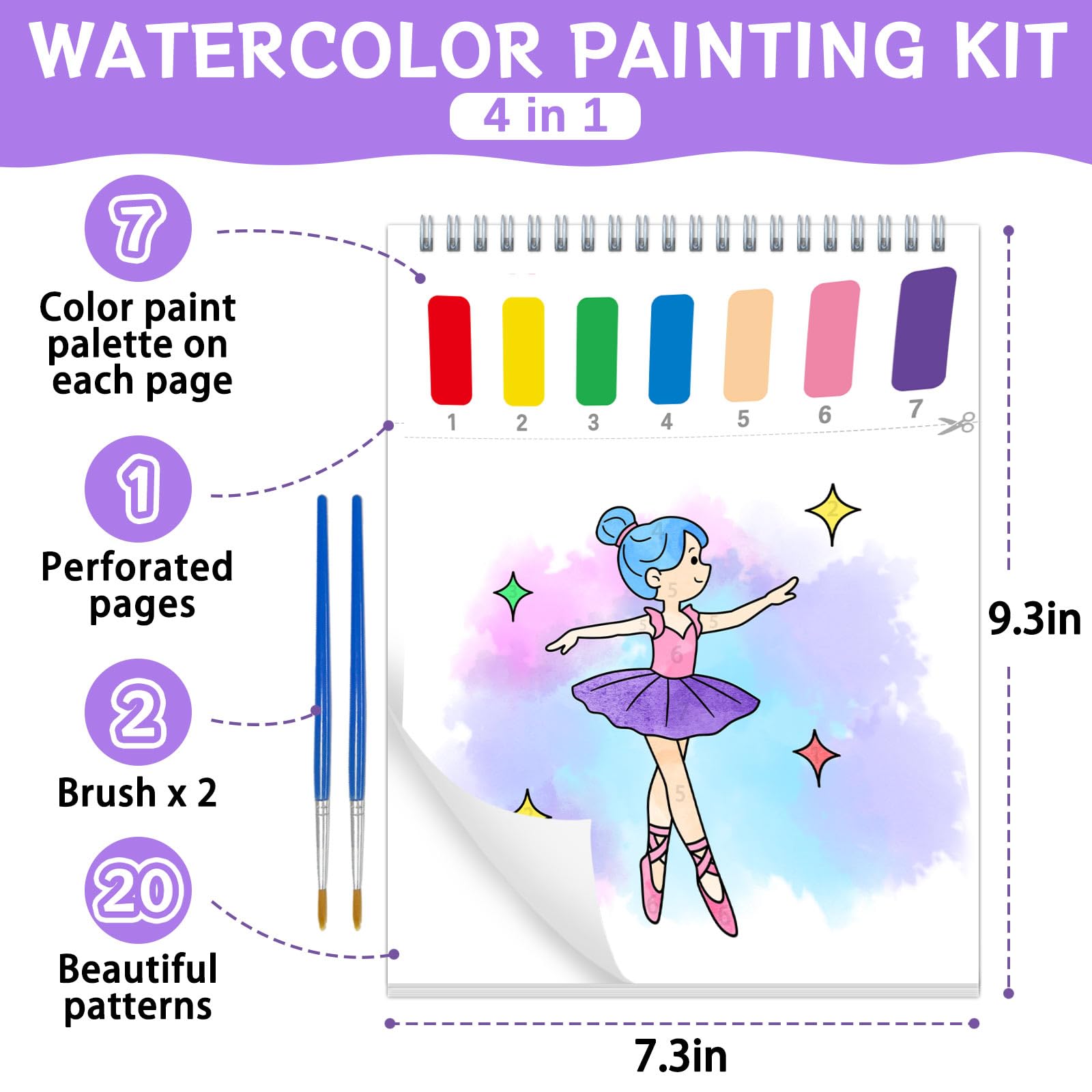 Socoler Paint with Water watercolor paper close-up shows ultra-thick sheets
