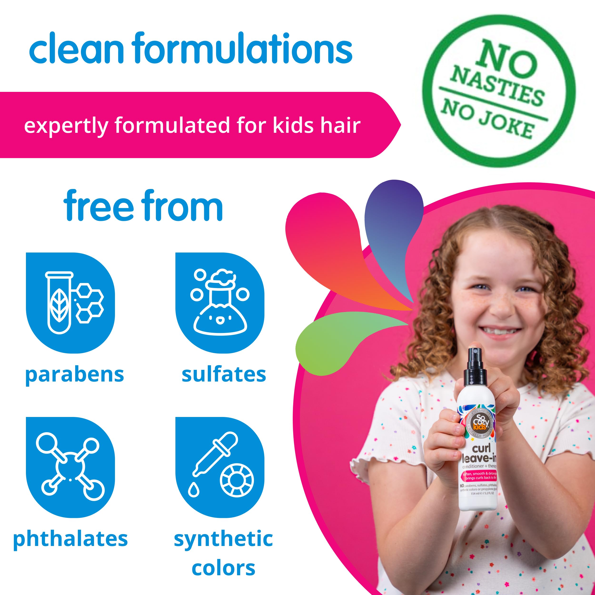 SoCozy spray with Kiwi extract offers fresh scent and light conditioning.