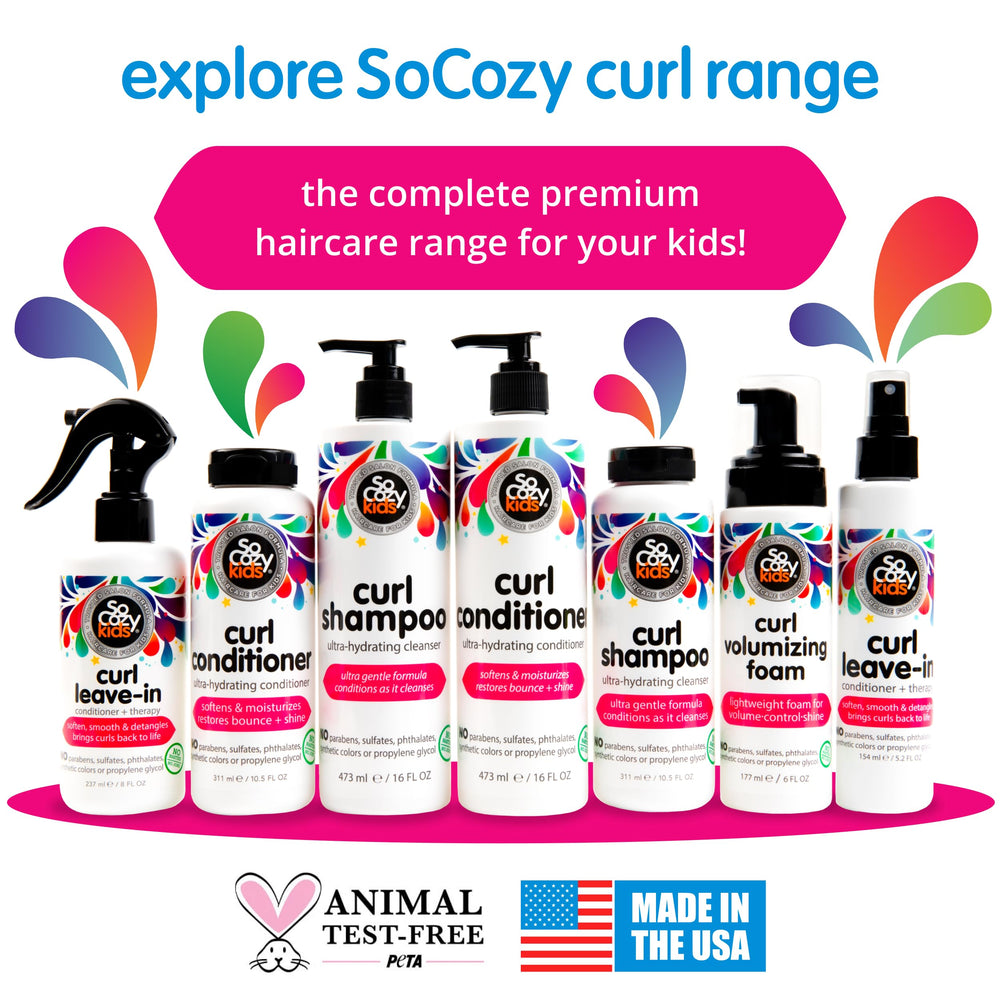 SoCozy bottle close-up showcasing cruelty-free, paraben-free label.