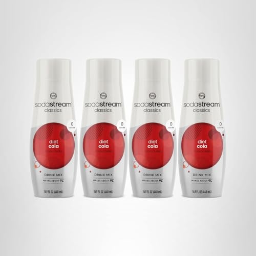 SodaStream Diet Cola drink-mix setup demonstrates quick sparkling flavors anytime.