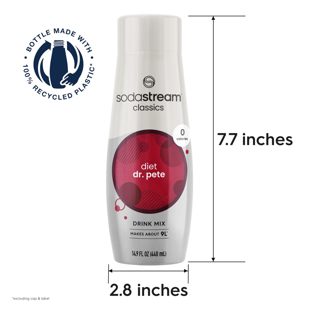 SodaStream Diet Dr Pete pack of four bottles for gatherings