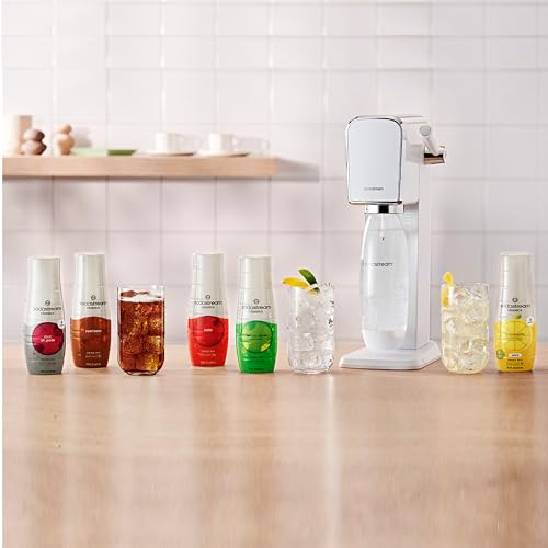Sodastream Diet Energy label close-up highlighting sucralose and potassium sweeteners