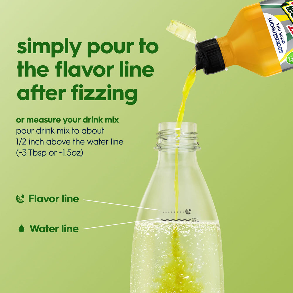 Glass of fizzy Mountain Dew-style beverage in a tumbler.