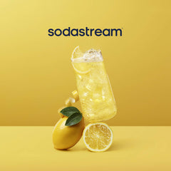 Pouring Sodastream Diet Tonic into a glass, quick, refreshing, and calorie-free.