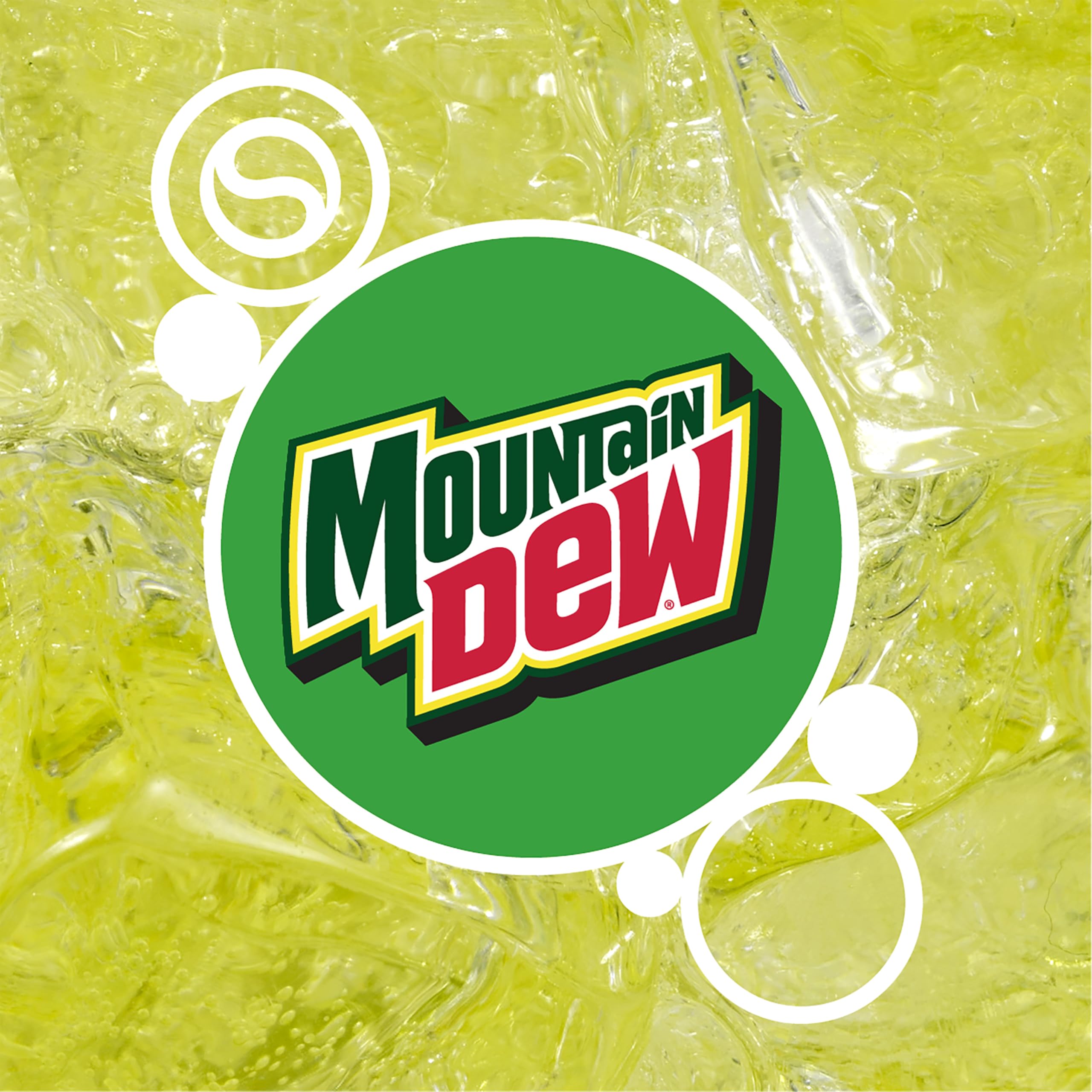 SodaStream Mountain Dew Zero 4-pack bottles arranged on a kitchen counter