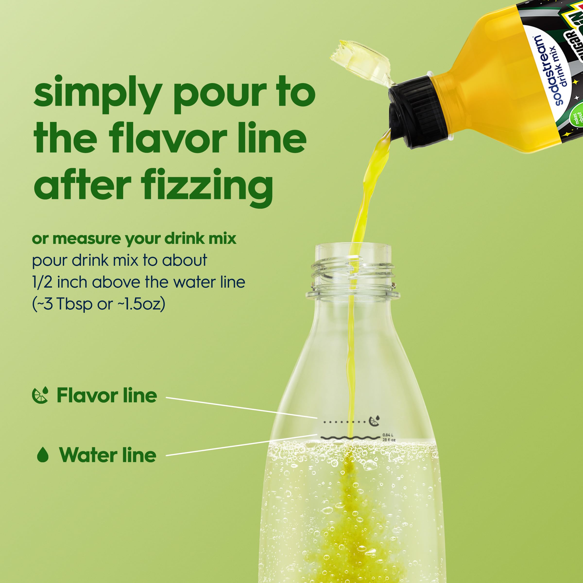 SodaStream Mountain Dew Zero fizzing setup on a home soda machine