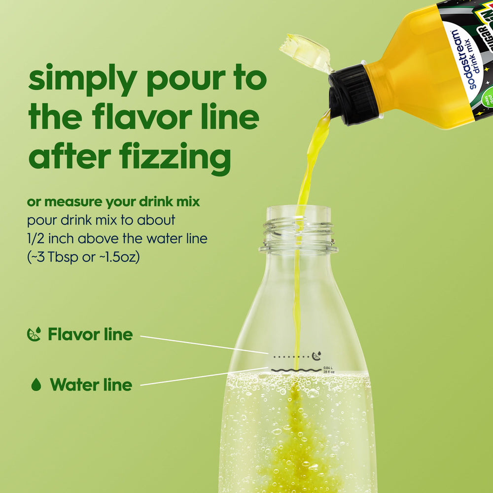 SodaStream Mountain Dew Zero fizzing setup on a home soda machine
