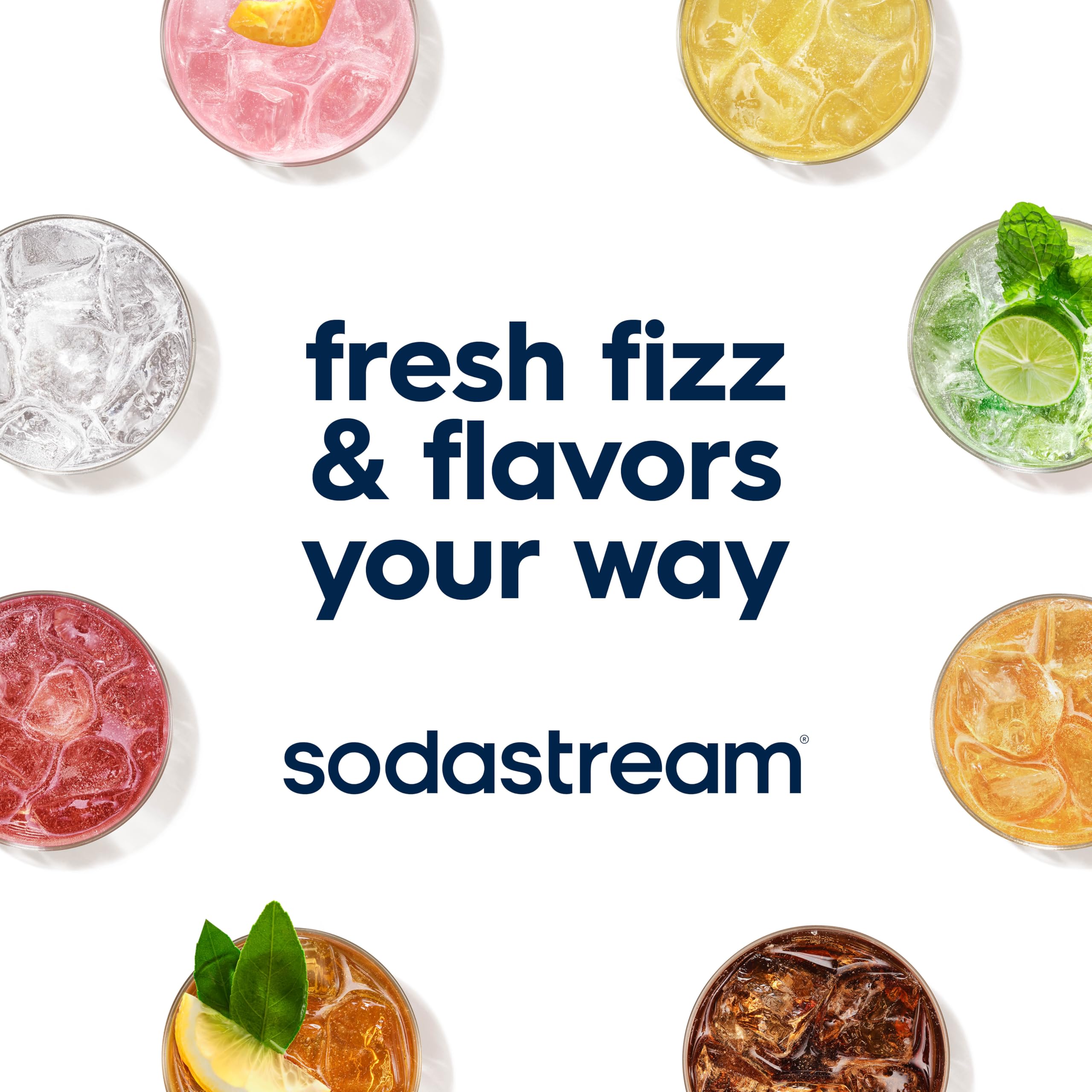 SodaStream MTN Dew Code Red label detail highlighting caffeine and serving info