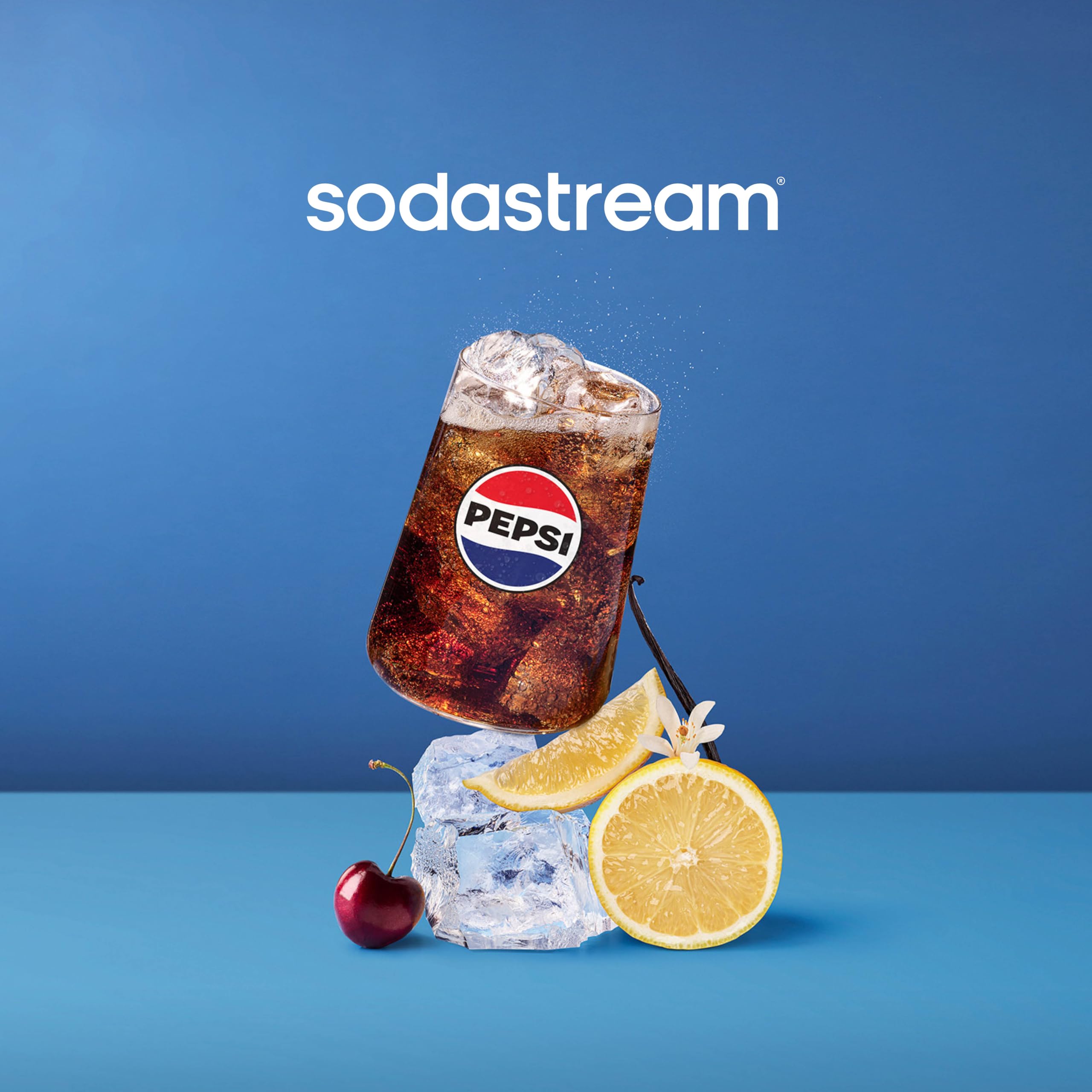 SodaStream MTN Dew Zero Sugar bottle pour for citrusy refreshment
