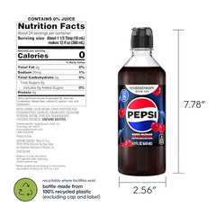 Pour-ready cap on Sodastream Pepsi Wild Cherry drink mix for easy mixing