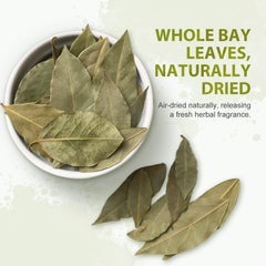 Soeos Bay Leaves on kitchen counter ready to flavor sauces and marinades.