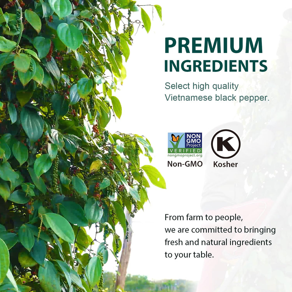 Soeos Black Peppercorns enhance soups and stews with warm, fruity brightness.