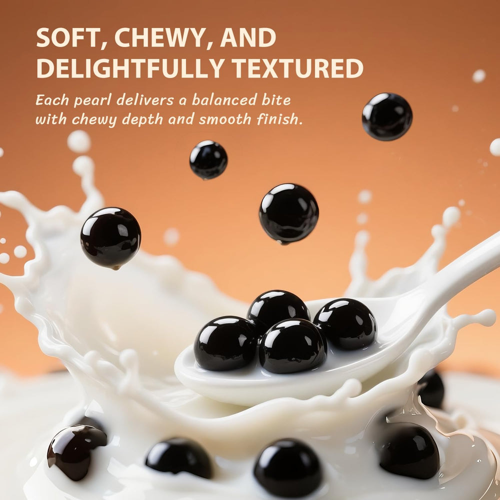 Soeos Boba Pearls in milk tea deliver creamy balanced beverages.