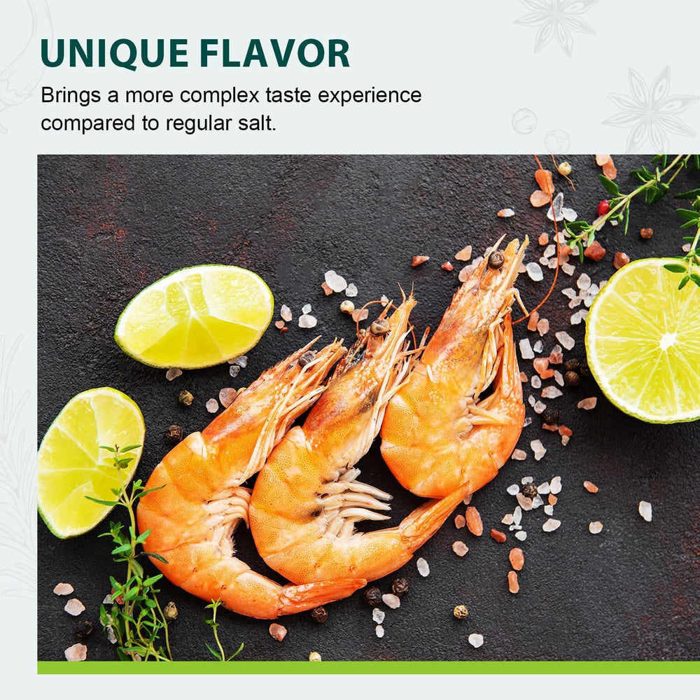 Soeos Coarse Pink Salt sprinkled on vegetables, boosts natural sweetness.