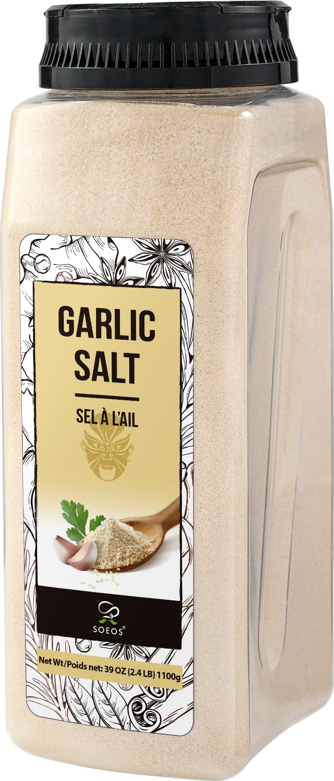 Soeos Garlic Salt bulk pack ready for professional kitchens and home cooks