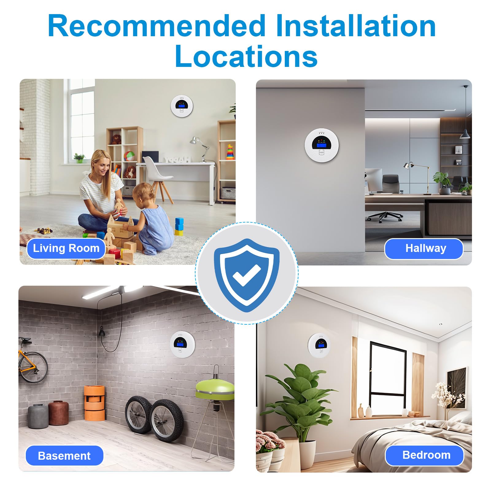 Soewolit 2-pack 2-in-1 detectors provide early alerts for smoke and CO.