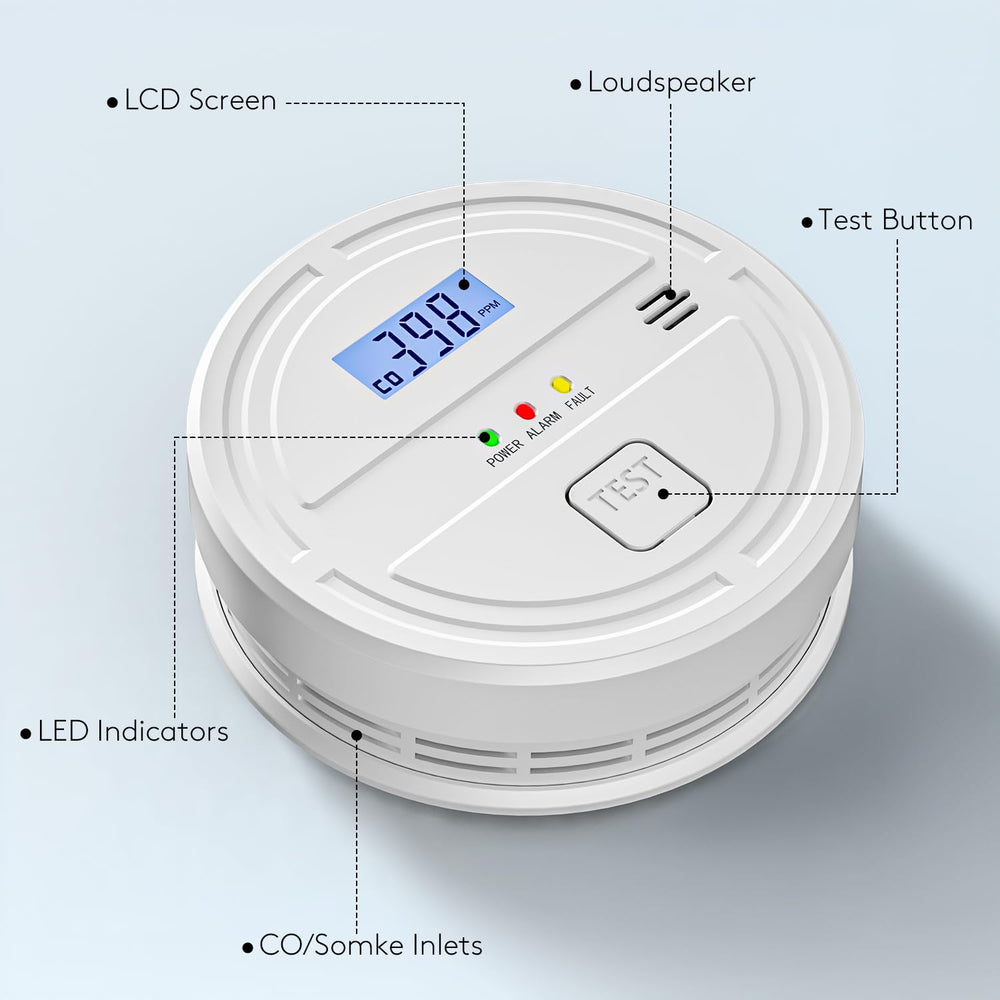 Soewolit detector test button and LED indicators simplify checks and alarms.