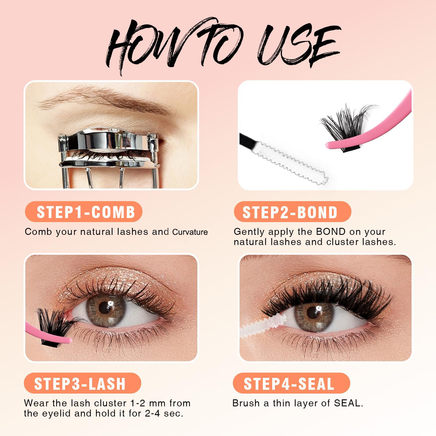 SOFENIDA Lash Clusters daily wear ideal for natural to enhanced looks.