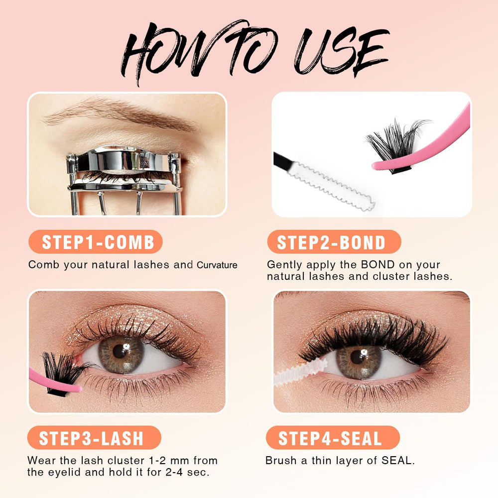 SOFENIDA Lash Clusters daily wear ideal for natural to enhanced looks.
