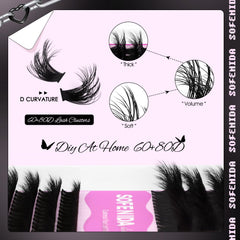 SOFENIDA D-curvature lash extensions add natural depth and definition.