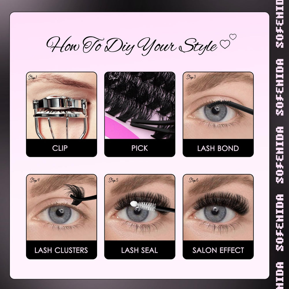 SOFENIDA at-home DIY lash kit enables easy salon-like results.