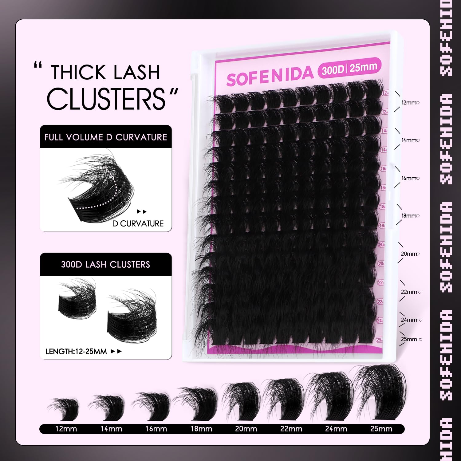 SOFENIDA lash clusters lightweight wear for all-day comfort