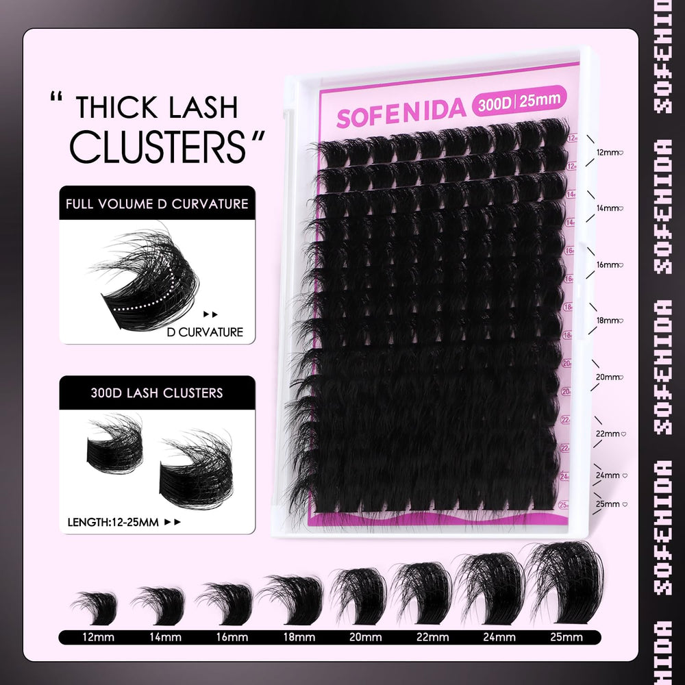 SOFENIDA lash clusters lightweight wear for all-day comfort