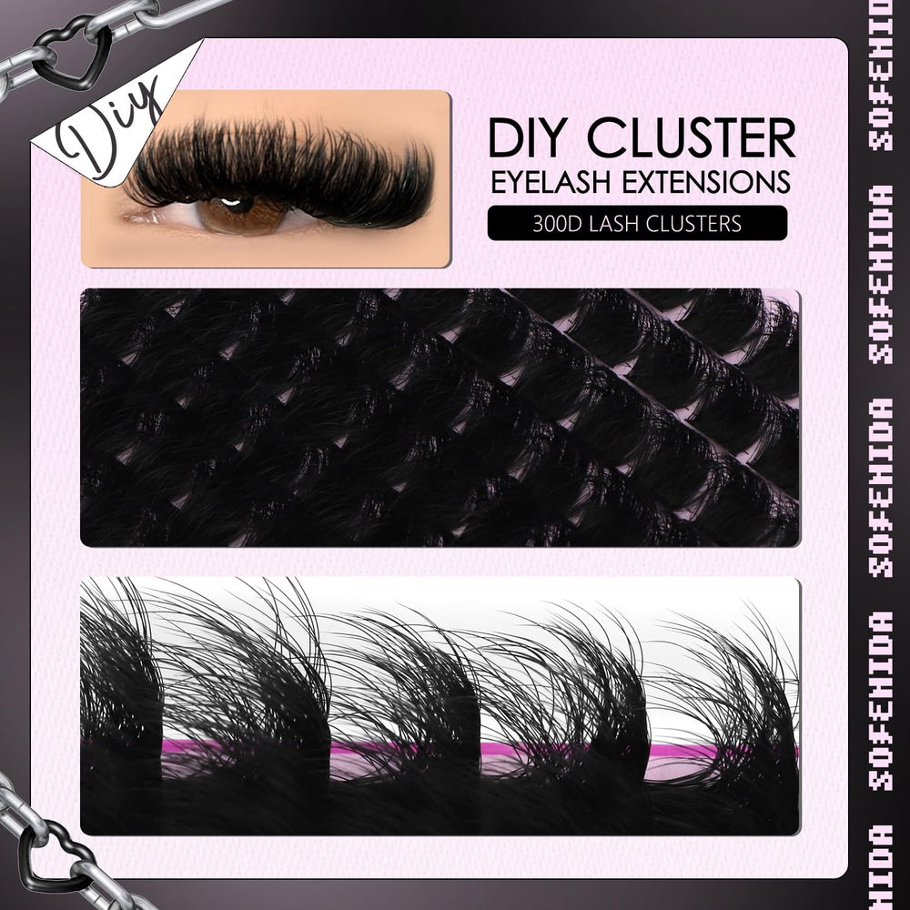 SOFENIDA lash clusters reusable 3-5 times with proper care