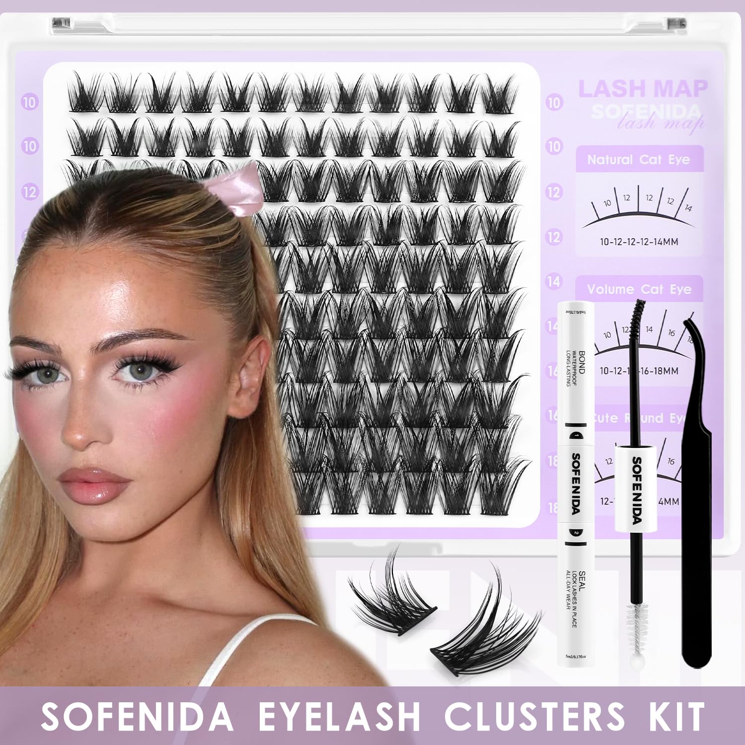 SOFENIDA sealer for lash clusters to lock in hold and prevent lift