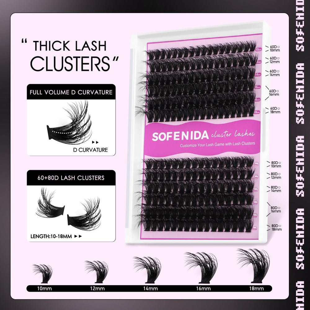 SOFENIDA soft plant-fiber material keeps lashes comfortable and soft.