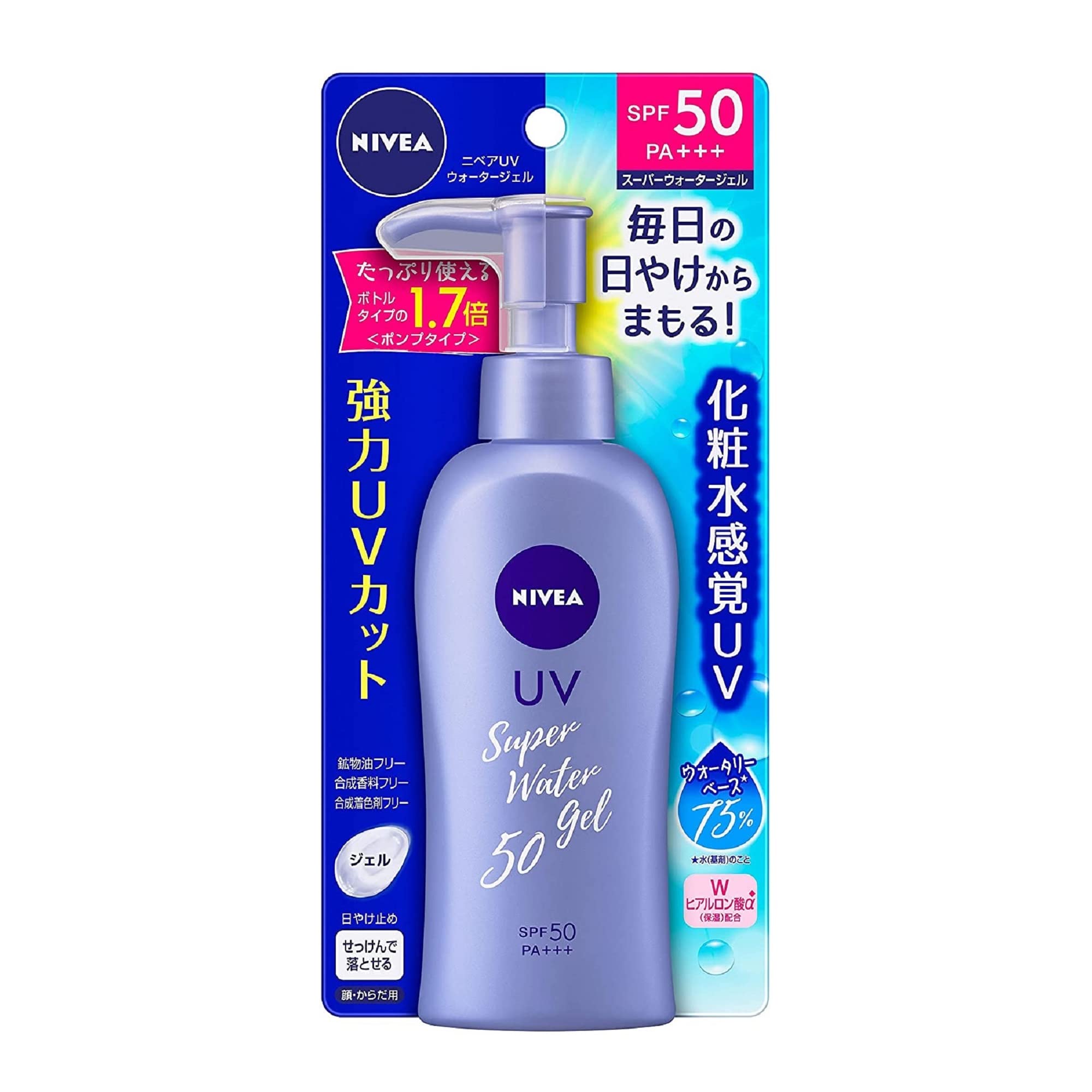 SOFIA BY ODE NIVEA Sun Protect Water Gel bottle close-up showing light, easy application