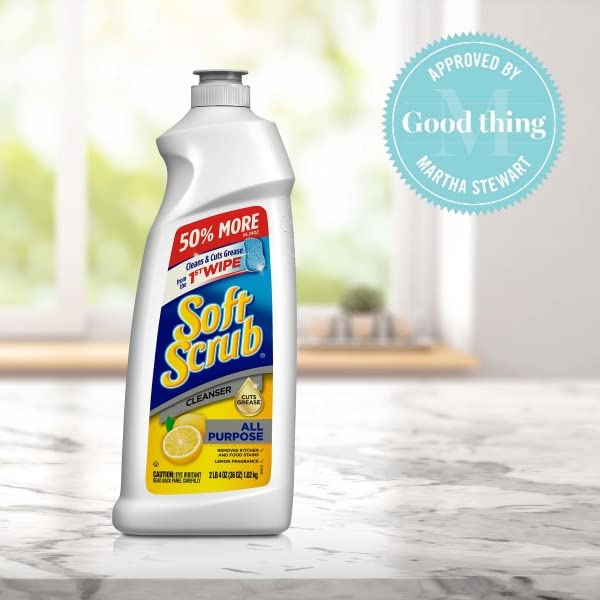Fresh lemon scent from Soft Scrub Cleaner after cleaning.