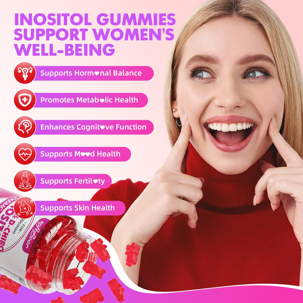 Softbear vegan sugar-free Inositol pack shows allergen-free formula