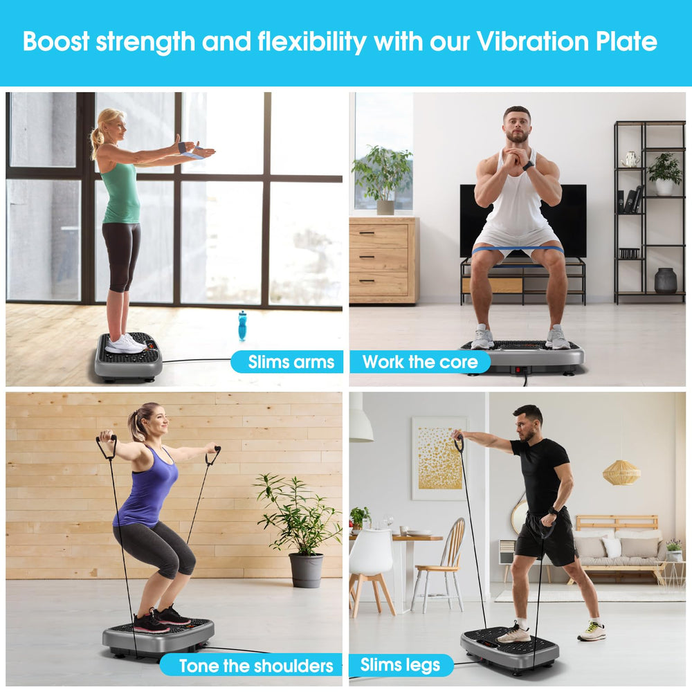 SoftGym vibration plate supports up to 450 lbs capacity