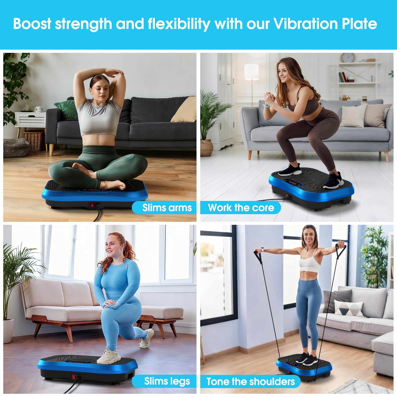 SoftGym vibration plate remote control for convenient workouts.