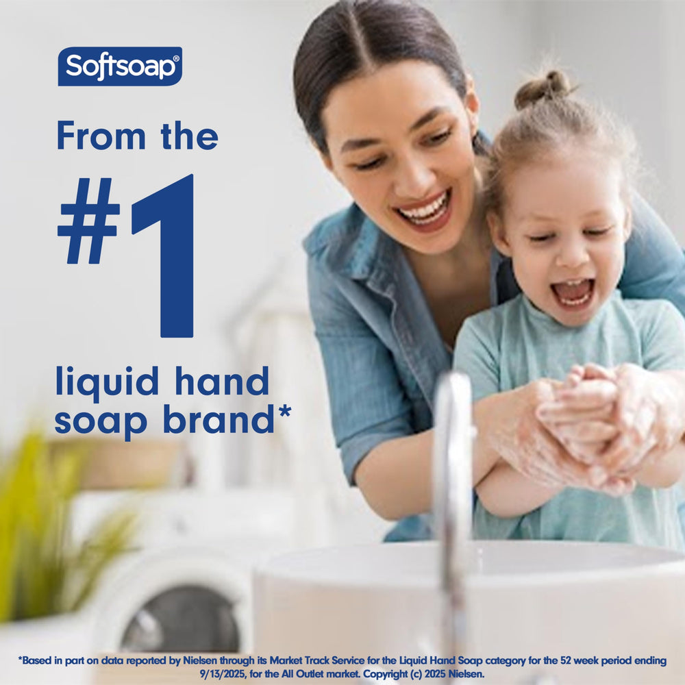 Creamy lather texture of Softsoap Milk and Honey hand soap