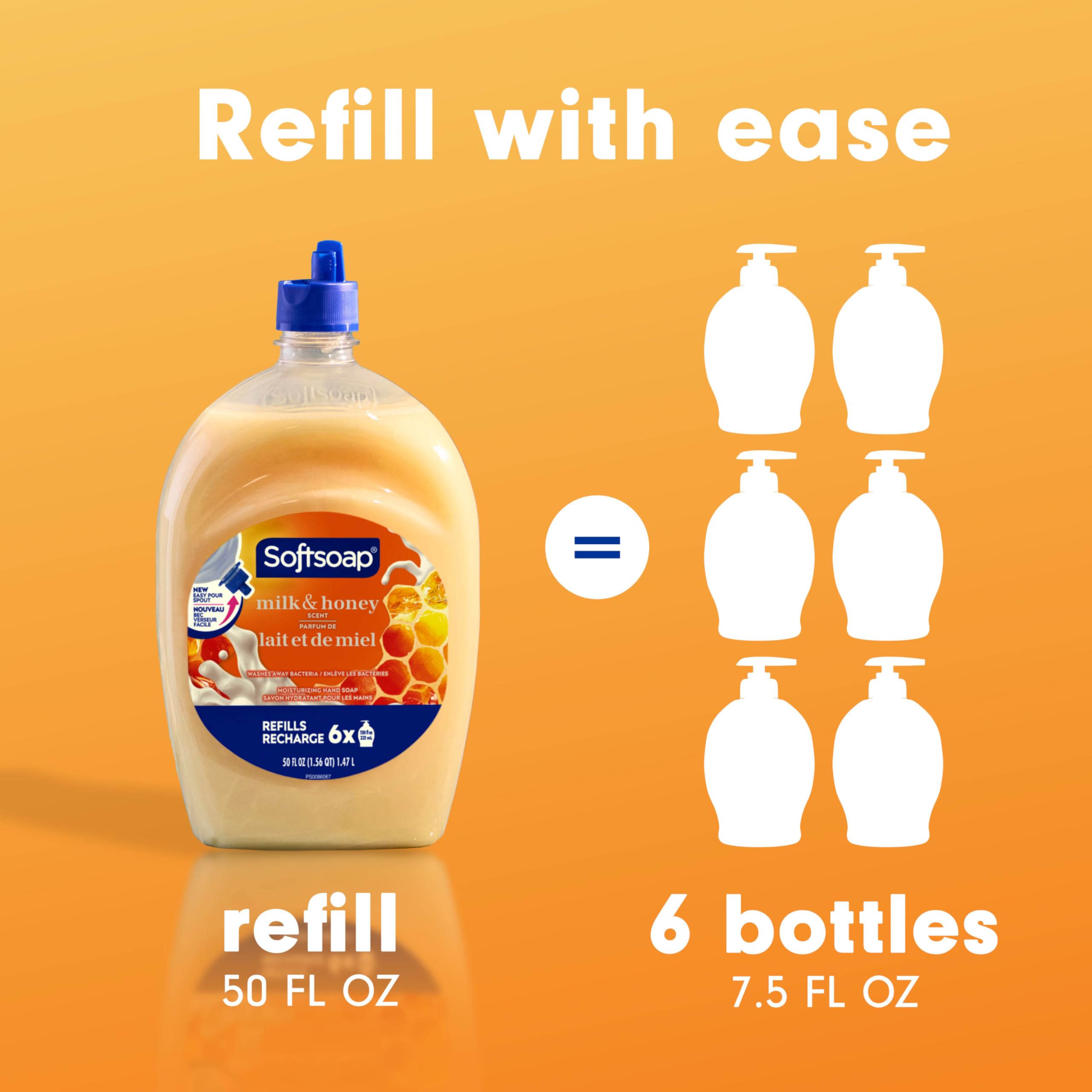 Lather moment with Softsoap Milk and Honey hand soap