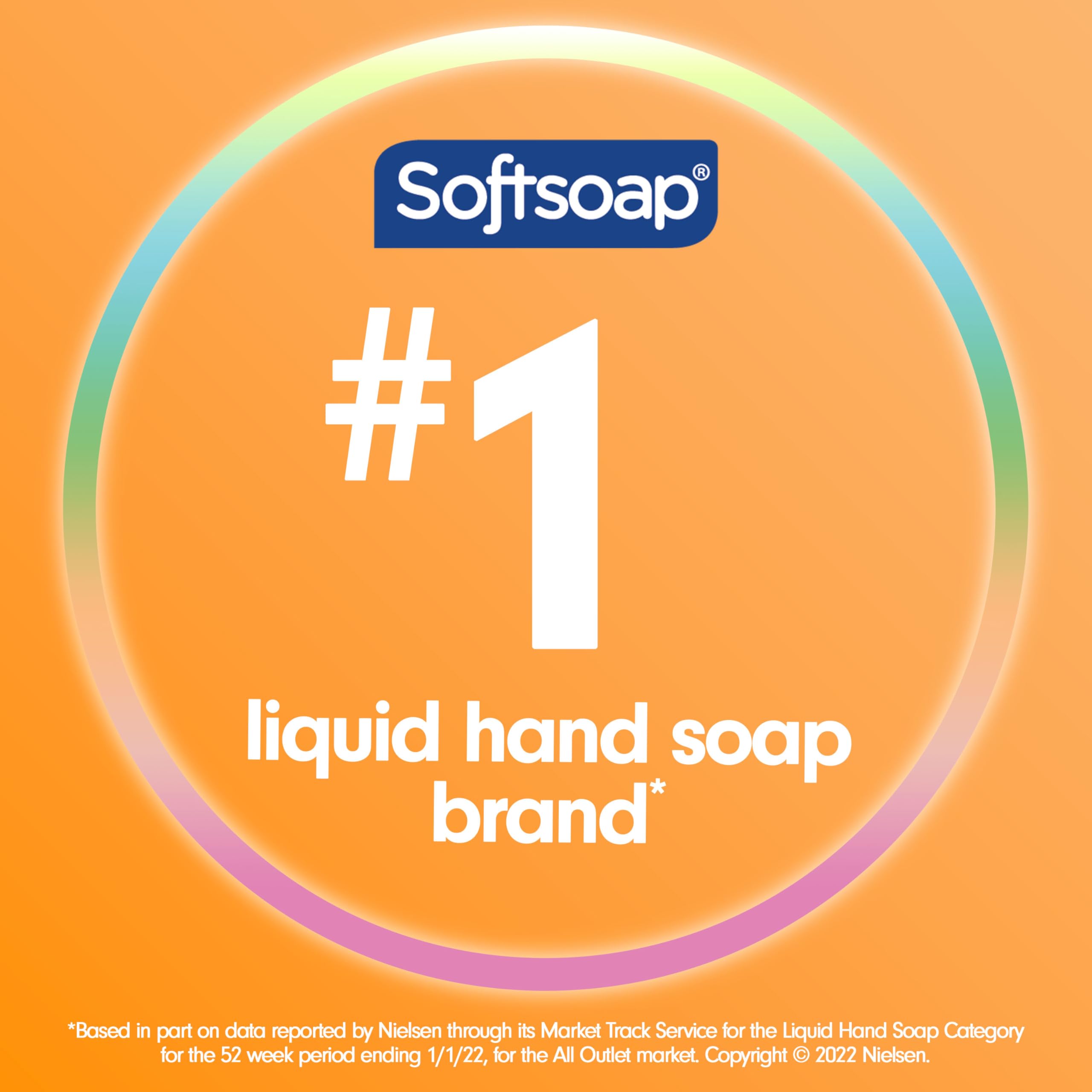 Softsoap Sparkling Pear in-hand lather forming rich foam