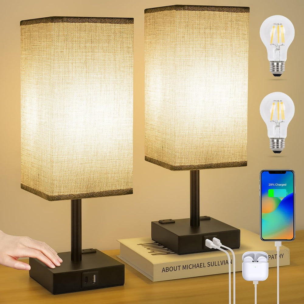 Soilsiu bulb included with lamps for immediate use.