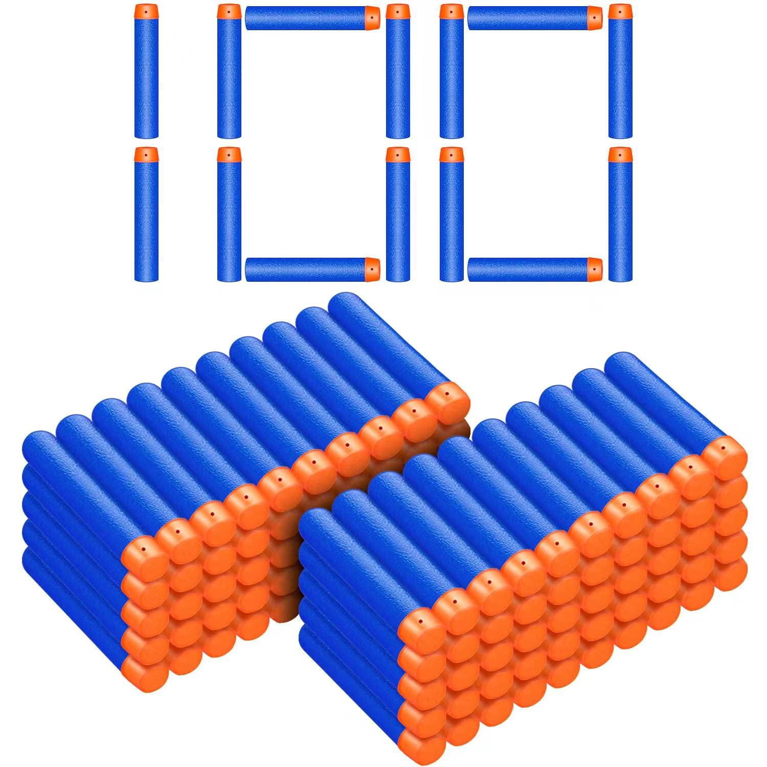 SOJUFOG blue Nerf refill darts for Nerf N-Strike Elite, ideal for extended battles.