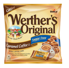 Soko Smiles pocket bag display featuring Werther's sugar-free candies for desk