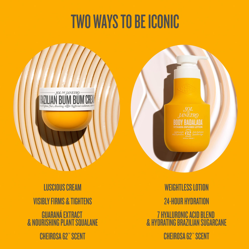 Sol de Janeiro 24-hour hydration hint with prolonged skin softness.